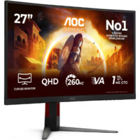 AOC 27" Curved 180hz HDR QHD Fast VA Monitor