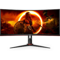 AOC 34" Curved 180hz HDR WQHD Fast VA Monitor